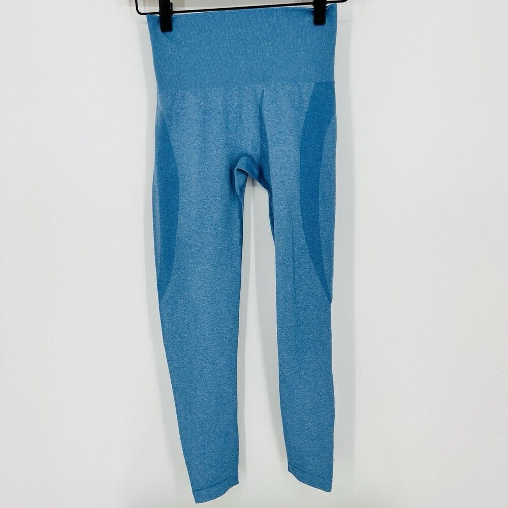 NVGTN Contour Seamless Leggings Teal size XS Women Blue High Waisted